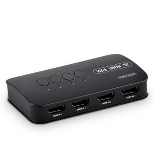 유니콘 4K 4포트 HDMI 모니터 키보드마우스 USB공유 KVM 스위치, 1개