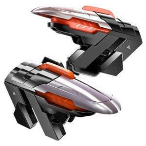 스페이스쉴드 스마트폰 호환 버닝샷 베이직 모바일 FPS 게임 사격 게이밍 6핑거 트리거 좌우세트, 혼합색상, 1세트