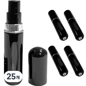 알퍼퓸 서브너 공병 스프레이 5ml, 글로시블랙, 25개