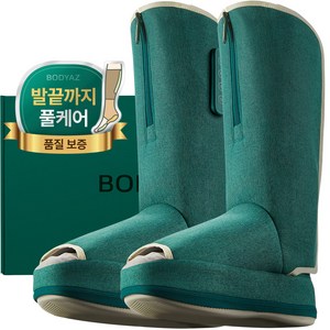 바디에이지 힐링 에어볼 마사지부츠 양쪽착용 BZ-25MB01, 포레스트 그린