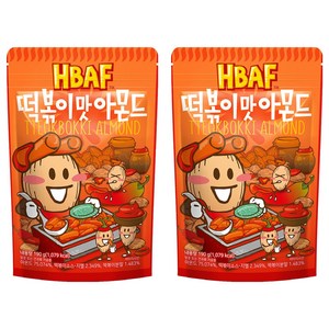 바프 떡볶이맛 아몬드, 190g, 2개