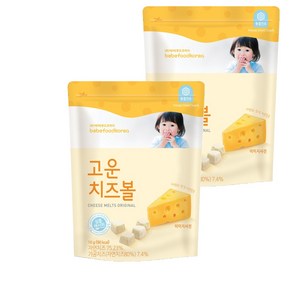 베베푸드 고운 치즈볼, 16g, 2개