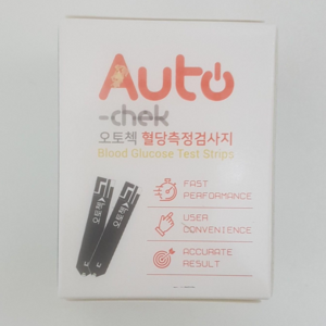 YL와이엘 오토첵 시험지 50매 AUTOCHECK 혈당 측정 검사지 혈당지 당뇨, 50세트, 1매