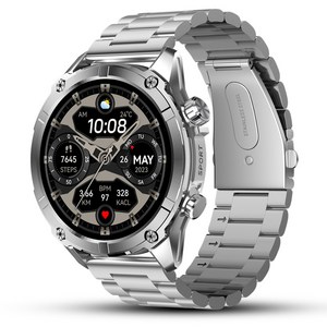 1.43인치 AMOLED 아웃도어 스마트워치 Y7 블루투스 통화가능 SOS 지원 GPS 운동시계, GPS + 블루투스, 39mm, 실버