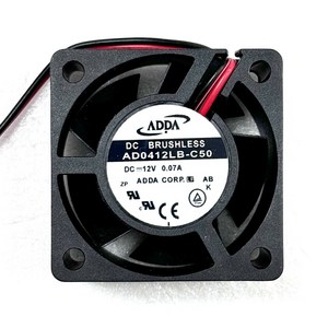 ADDA 냉각팬 AD0412LB-C50 12V 0.07A 40x40x20mm 아따 쿨러, 1개