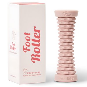포렉스 풋롤러 발바닥 종아리 마사지기, 1개, 베이비핑크