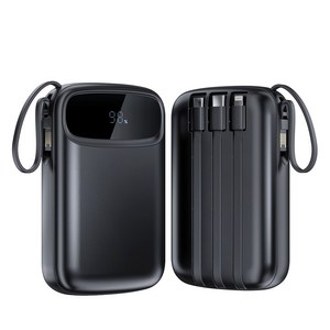 고속충전 대용량 보조배터리 20000mAh 22.5W PD+QC3.0 슬림 미니 일체형 보조베터리, 블랙