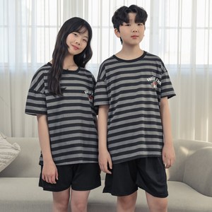 코코드림 럭키 워킹도그 청소년 중학생 주니어 남여공용 반팔 반바지 잠옷 세트