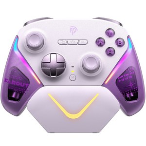 EasySMX D10 게임패드 무선 컨트롤러 PC 스팀텍 안드로이드 iOS 닌텐도 스위치 호환 조이스틱, 1개, D10 보라색