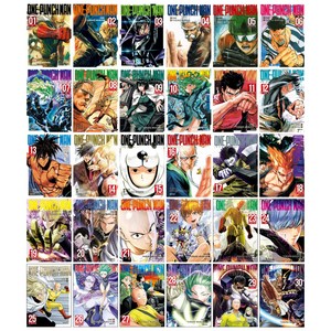 원펀맨 One Punch Man 만화책 1-32권 전권 세트 + 일러스트 미니 포스터