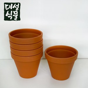 대성식물 독일 토분 토기색 13호 5개입 빈티지 분갈이 고급 수입 화분, 5개