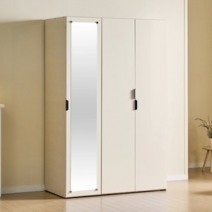 레브리 LPM 1200 거울도어 이불장 옷장 장농, 페일옐로우
