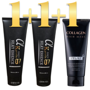 본코스메틱 알파 케라틴 실키에센스 180ml 에센스 2개+콜라겐팩 증정, 2개