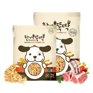 한끼뚝딱 소프트 애견 강아지 국내산 습식 사료, 황태+오리, 4kg, 1개