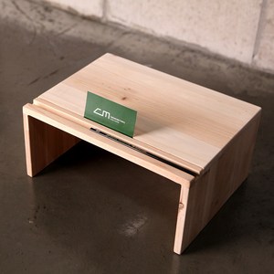 CM Factory 원목 듀얼 모니터 받침대, 2. 미니롱 (가로30x세로23x높이14)