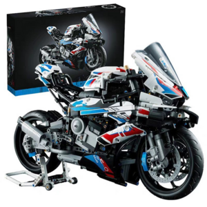 M1000RR 오토바이 1:5 블록세트 블록 호환블럭 프라모델 성인 조립놀이, BMW 오토바이 (1920년 입자), 1개