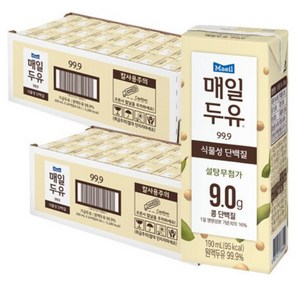 매일두유고단백 무가당 무설탕두유 당뇨 두유 48개, 동의