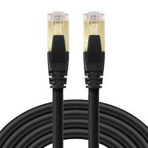 CAT8 SFTP 프리미엄 랜선 랜케이블 인터넷 연결 선 40G지원, 블랙, 1개, 5m