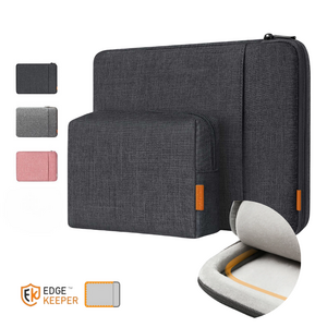 Inateck EdgeKeeper 360도 보호 13-15인치 노트북 파우치 케이스 핸드백 융쿠션 포함 MacBook Air Pro 와 호환되는 융쿠션