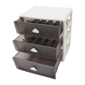 엘엘리빙 간편 속옷 양말 수납 칸칸 정리함, 1개, 3단