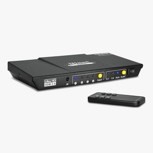 티이스마트 4:1 HDMI 2.0 선택기 4포트 셀렉터 스위치, 4:1 HDMI 2.0 선택기 4K@60Hz
