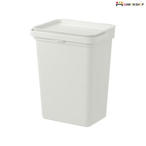 이케아 HALLBAR 뚜껑있는 휴지통 (10L)/쓰레기통, 라이트그레이, 1개