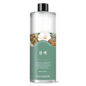 코코도르 대용량 디퓨저 리필, 편백, 500ml, 1개