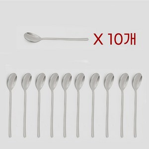 (진성공방) 업소용 수저 저분, 10개, 숟가락만, sus201(24종) 민무늬