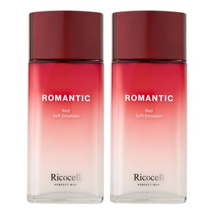 리코셀 퍼펙트맨 로맨틱 레드 소프트 에멀젼 150ml 미백 주름개선 기능성 대용량, 2개