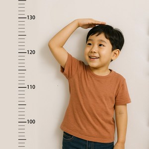 여름상사 키재기 스티커 줄자, 투명