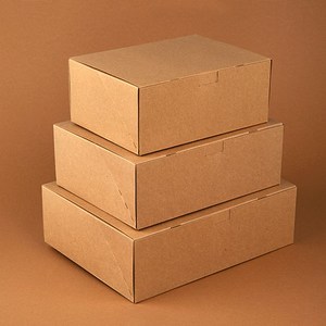 팩맨 원터치상자 10개 선물상자 포장용품 쿠키 케이크 마카롱 베이킹 답례품, 10매, 크라프트 (대)