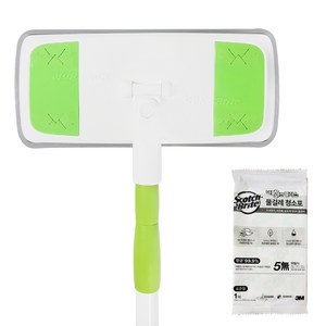 3M 청소를 빠르고 간편하게 EASY 올터치 클린 막대걸레 표준형 + 물걸레1매 + 훅걸이1p 세트, 1개