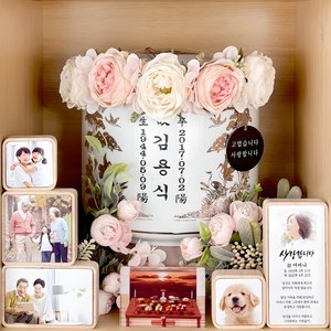 49데이즈 납골당 액자 미니 사진 액자 꾸미기, 멀바우, 1개