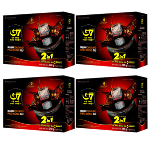 베트남 쭝웬 G7 2IN1 커피앤슈거 스위트 아메리카노, 16g, 4세트, 15개입