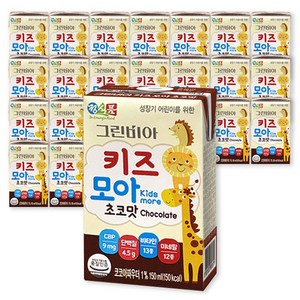 24팩 그린비아 정식품 그린비아 키즈모아 150ml / 어린이음료 신제품