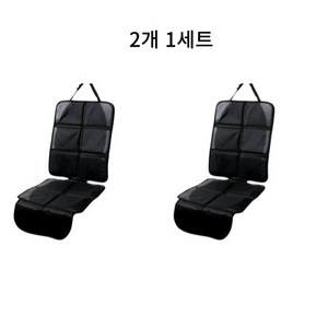 : 이홈앤고 프리미엄 카시트 보호매트 논슬립 생활방수, 올블랙, 2개