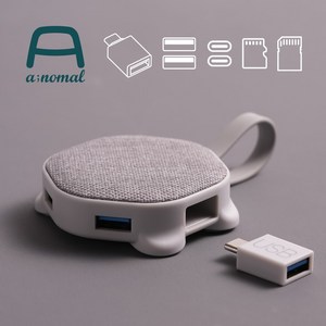 에이노말 7in1 듀얼커넥터 USB 3.0 멀티허브 커넥터틀, 1개