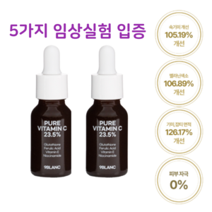 나인블랑 순수비타민C 23.5% 기미 미백 잡티 주름개선 앰플, 2개, 15ml