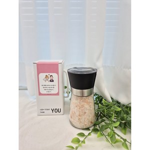 곰실푸드 히말라야 핑크소금 선물세트 장례식 장례 결혼 돌 칠순 명절 답례품 고급그라인더 포함 (핑크솔트), 1개, 200g