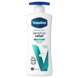 바세린 인텐시브 케어 센서티브 릴리프 로션, 400ml, 1개