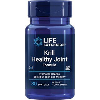 Life Extension Krill Healthy Joint Formula 크릴 오일 히알루론산 건강한 관절을 위한 카로티노이드 아스타잔틴 건강한 몸 글루텐 없음 비, LifeExtensionKrillHealthyJoint