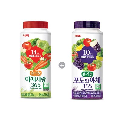 비락 야채사랑365유기농포도와야채365