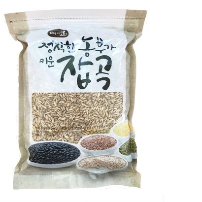 올댓팜 2022년산 국산 귀리 지퍼백 소포장