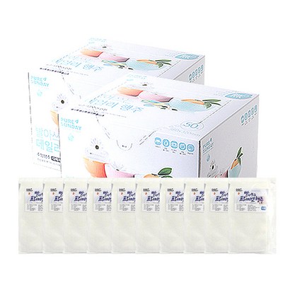 퓨어썬데이 빨아쓰는 주방행주 프리미엄 행주 화이트
