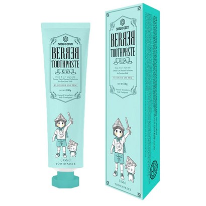 베르베르 저불소 어린이 치약 천연딸기향 리뷰후기