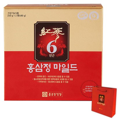 종근당건강 6년근 홍삼정 마일드 쇼핑백
