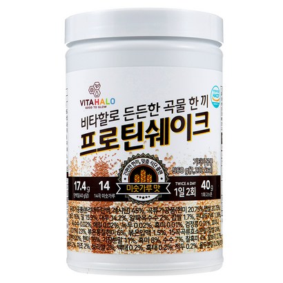비타할로 든든한 곡물한끼 프로틴 쉐이크