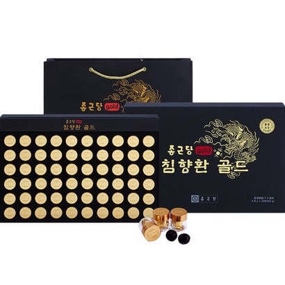 종근당 침향환 골드 쇼핑백