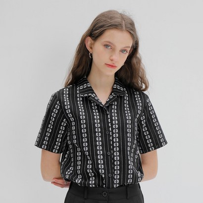 엽페 여성용 EMBROIDERY COTTON SHIRT 리뷰후기