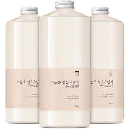 살림백서 고농축 퍼퓸 섬유유연제 에이프릴 코튼 본품
